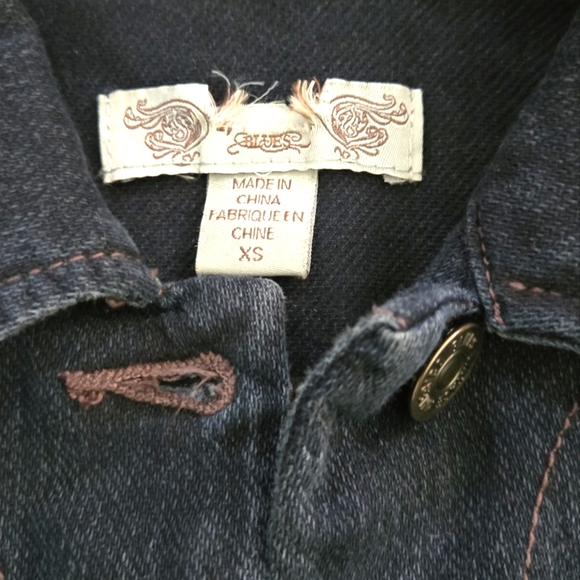 Dark blue strectchy denim jacket - Picture 4 of 7